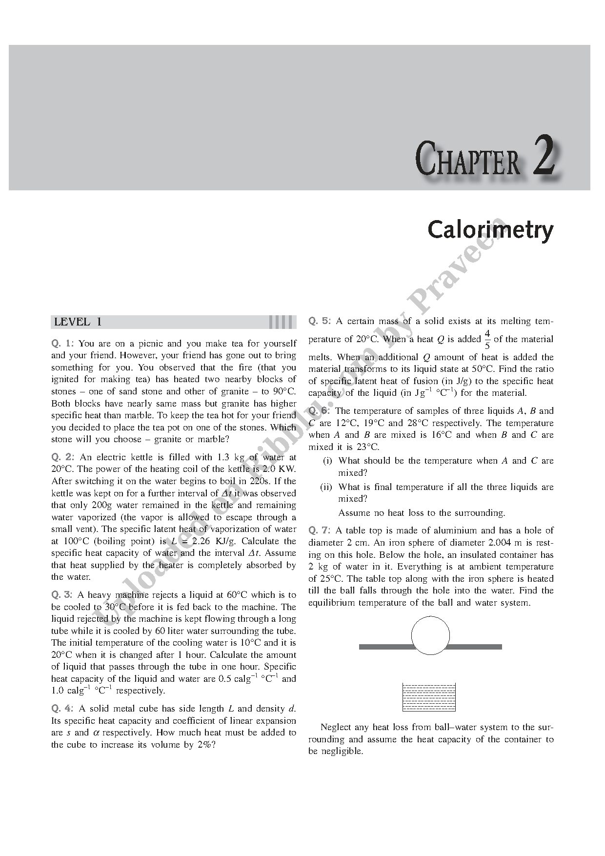 Preview cover for JEE Main Previous Year Solved Questions on Calorimetry